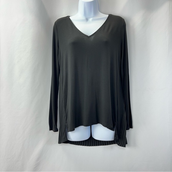 White House Black Market Tops - White House Black Market Black V-Neck Blouse